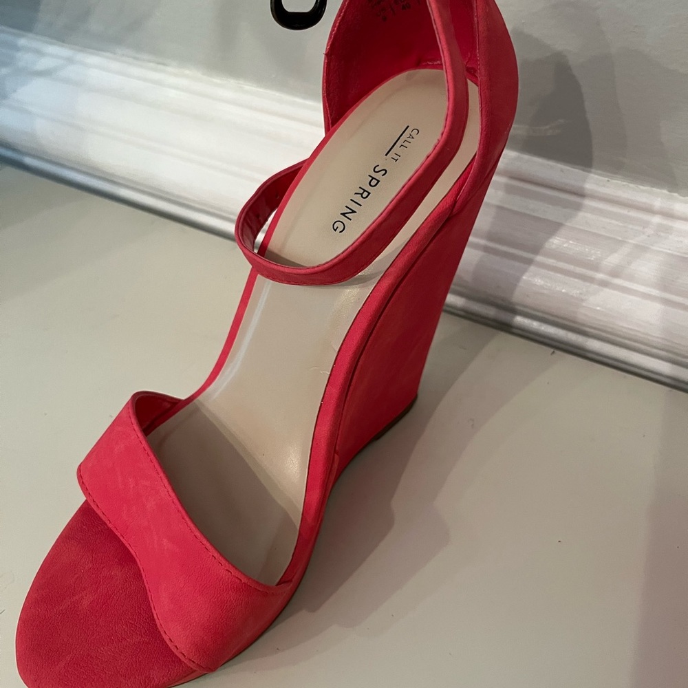 Pink Wedged Heel